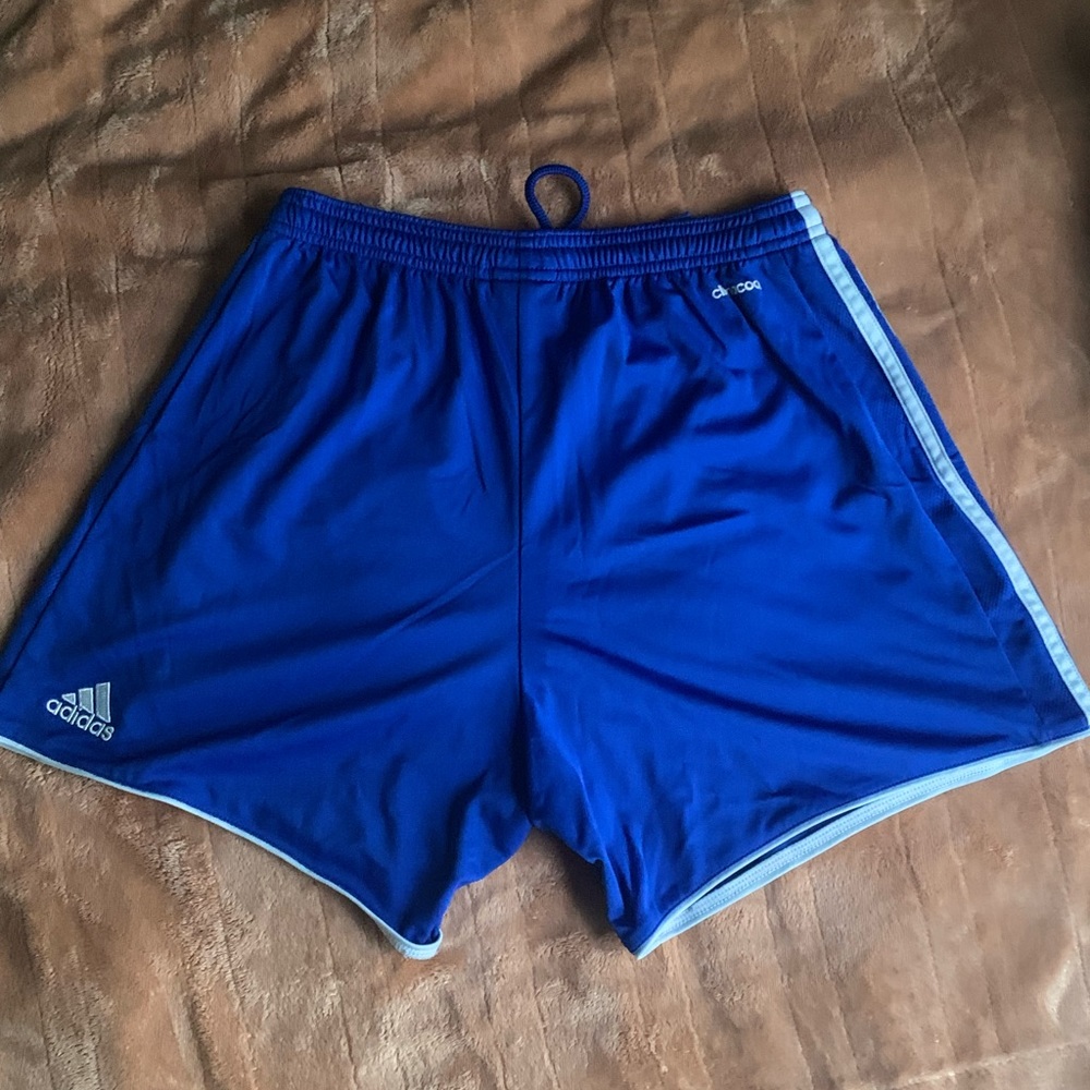Adidas Women’s 3 Striped Shorts Blue Small